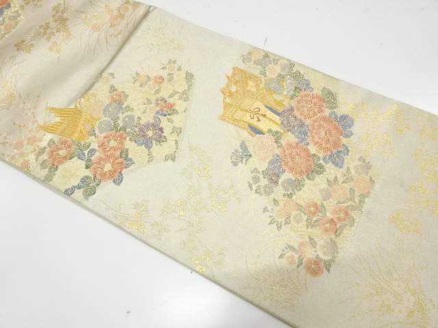 Japanese Kimono / Antique / Fukuro Obi Silk